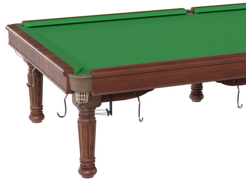 Mesa de bilhar verde Modelo 3D