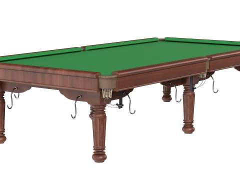Biljart Pooltafel groen 3D Model