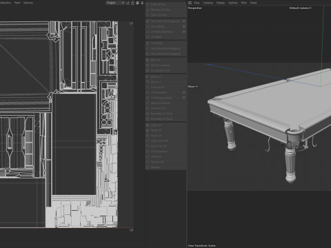 Mesa de bilhar verde Modelo 3D