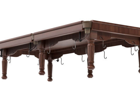 Biljart Pooltafel grijs 3D Model