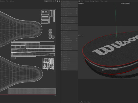 Tennisrackettas 1 3D Model
