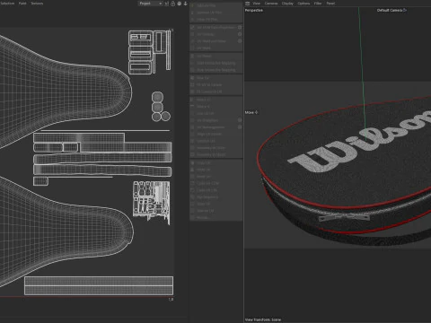 Tennis Racket Bag 1 3D Model