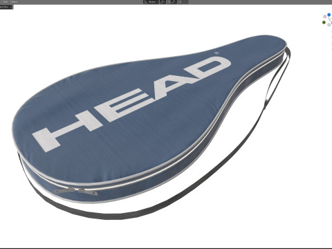 Tennis racket bag 2 3D Model