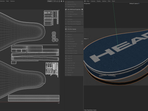 Tennis racket bag 2 3D Model