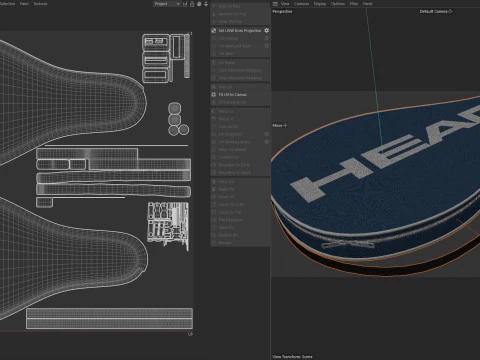 Tennis racket bag 2 3D Model
