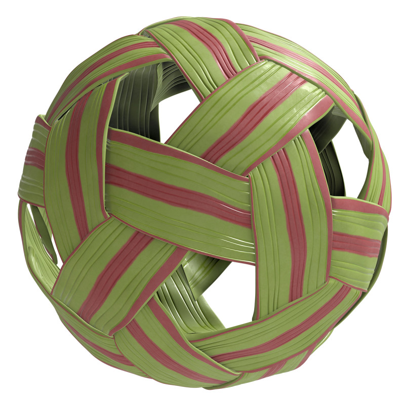 Rattan ball 3D Model .c4d .max .obj .3ds .fbx .stl .blend 