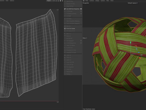 등나무 공 3D 모델