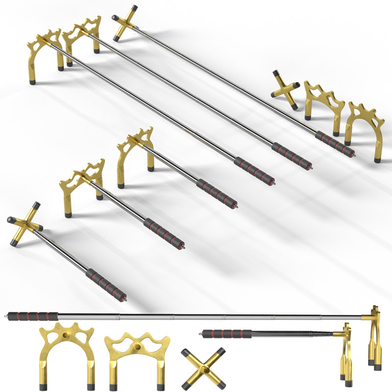 Jembatan Tongkat Biliar yang Dapat Ditarik Model 3D .c4d .max .obj .3ds .fbx .stl .blend 