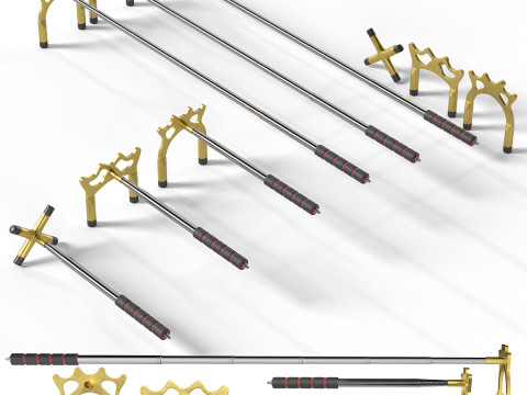 Pont de queue de billard rétractable Modèle 3D