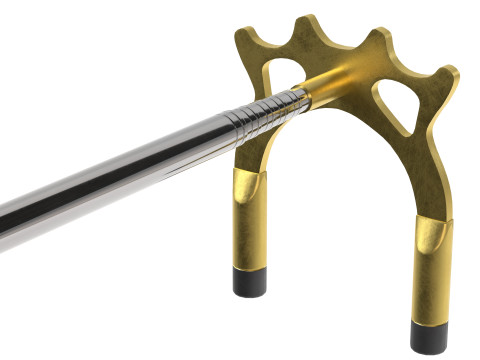 Jembatan Tongkat Biliar yang Dapat Ditarik Model 3D