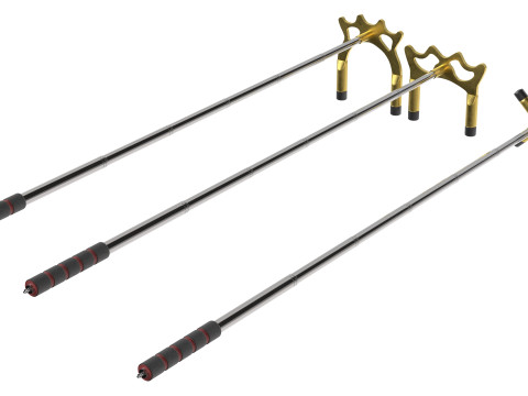 Jembatan Tongkat Biliar yang Dapat Ditarik Model 3D