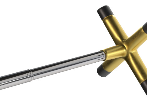 Jembatan Tongkat Biliar yang Dapat Ditarik Model 3D