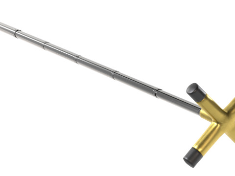 Jembatan Tongkat Biliar yang Dapat Ditarik Model 3D