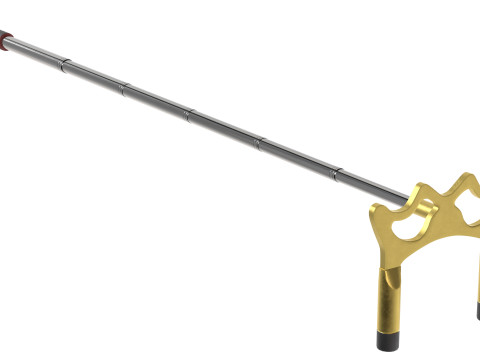 Jembatan Tongkat Biliar yang Dapat Ditarik Model 3D