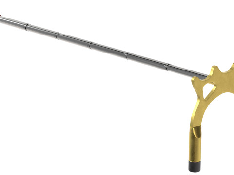 Jembatan Tongkat Biliar yang Dapat Ditarik Model 3D