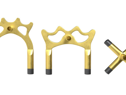 Jembatan Tongkat Biliar yang Dapat Ditarik Model 3D