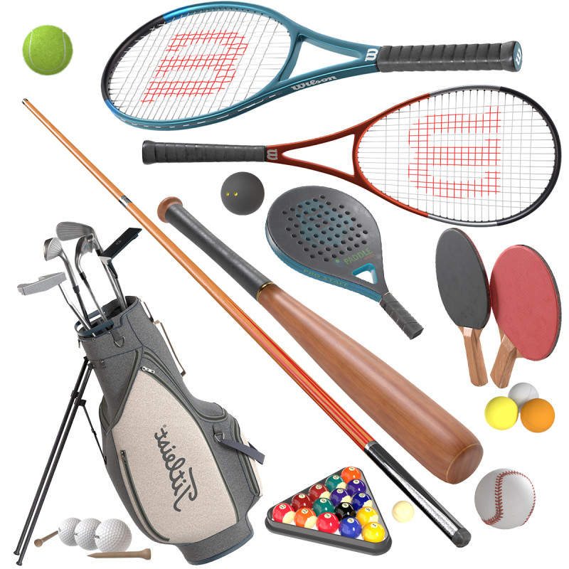 Spor Koleksiyonu 3D Model .c4d .max .obj .3ds .fbx .stl .blend