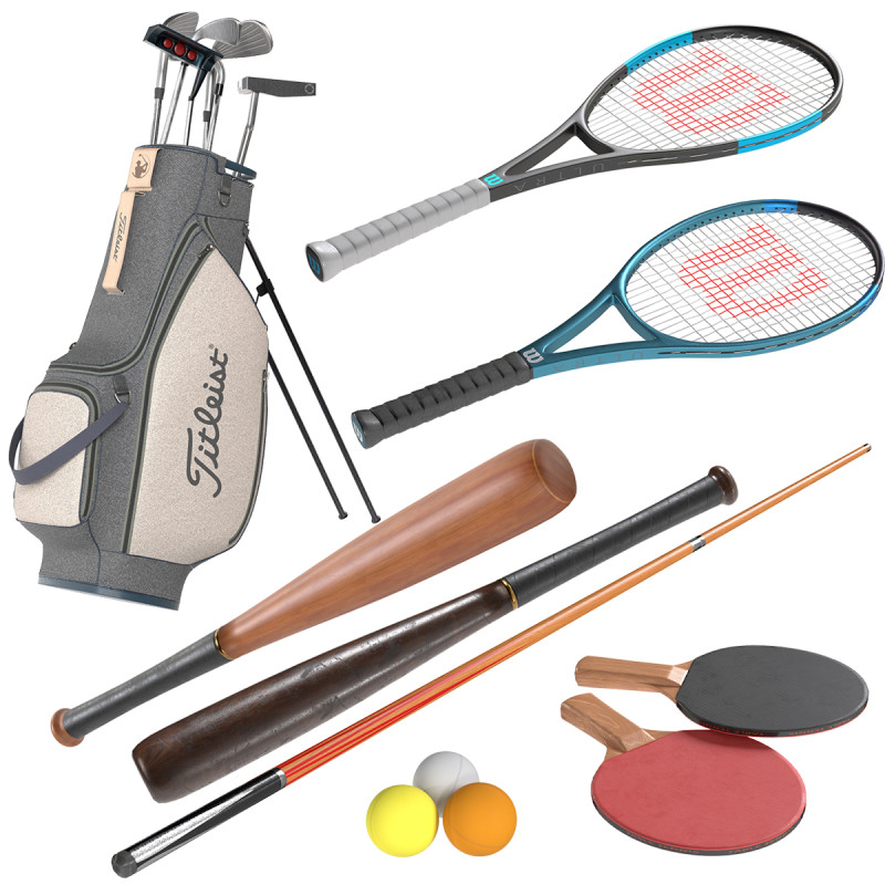 Collection sport v2 Modèle 3D .c4d .max .obj .3ds .fbx .stl .blend