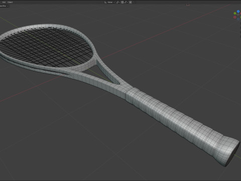 Raqueta de squash 1 Modelo 3D