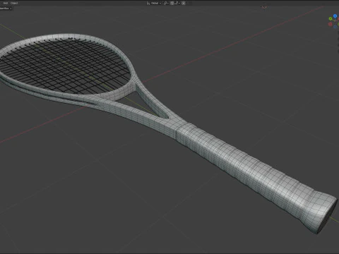 Squash Racket 1 3D Model