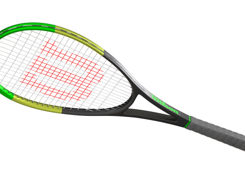 स्क्वैश रैकेट 3 3D मॉडल