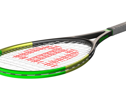 स्क्वैश रैकेट 3 3D मॉडल