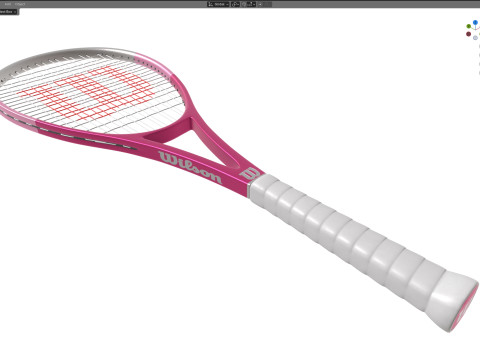 Raquette de squash 5 Modèle 3D