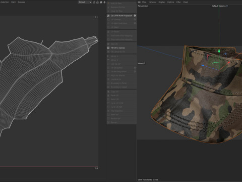 Casquette pare-soleil militaire Modèle 3D