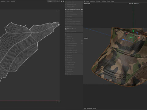 Sun visor cap military 3D Model