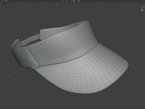 Casquette pare-soleil militaire Modèle 3D