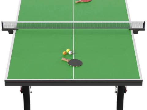 卓球パドル ピンポン球 3Dモデル