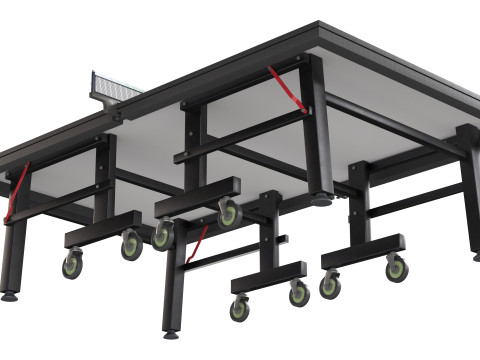 Bola de pingue-pongue de raquete de tênis de mesa Modelo 3D