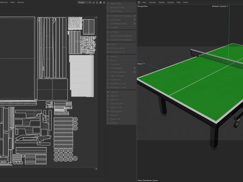 Bola de pingue-pongue de raquete de tênis de mesa Modelo 3D