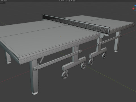 Bola de pingue-pongue de raquete de tênis de mesa Modelo 3D