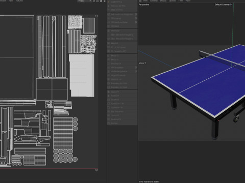 Mesa de tênis de mesa 2 Modelo 3D