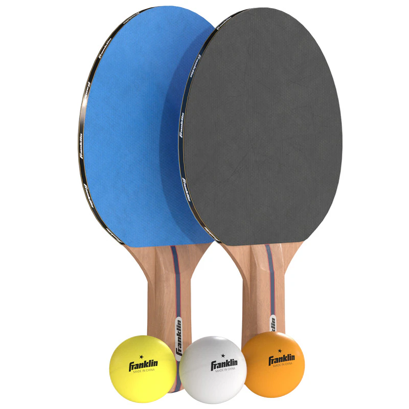 Table tennis paddle blue with balls 3D Model .c4d .max .obj .3ds .fbx .stl .blend 