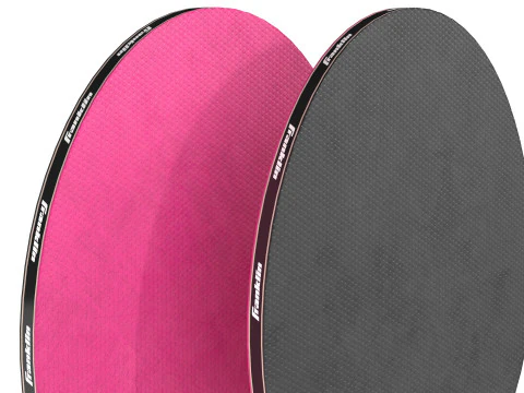 Table tennis paddle pink with balls 3D Model