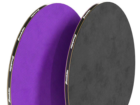 Table tennis paddle purple with balls 3D Model