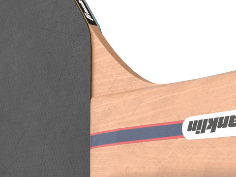 Remo de tênis de mesa roxo com bolas Modelo 3D