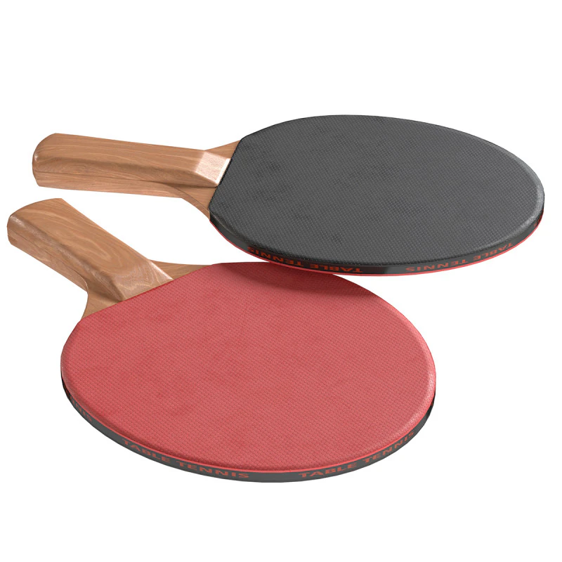 Table Tennis Paddles 3D Model .c4d .max .obj .3ds .fbx .stl .blend 