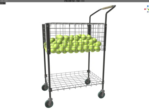 Tennis ball cart 3D Model