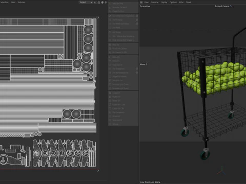 Tennis ball cart 3D Model
