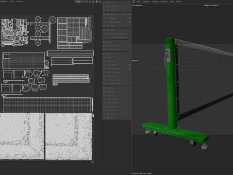 Rede de tênis Modelo 3D