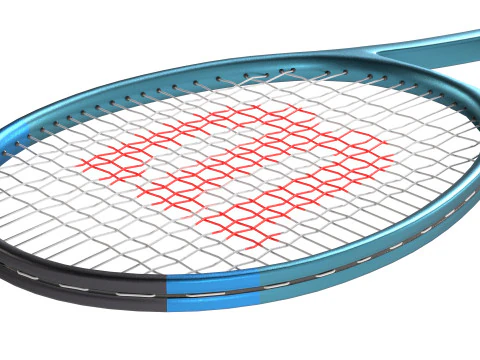 Tennis racquet racket 3D Model