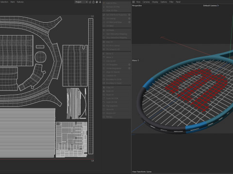 Raquete de tênis Modelo 3D