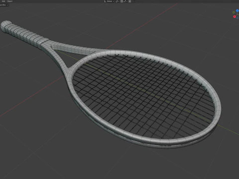 Tennis racquet racket 3D Model