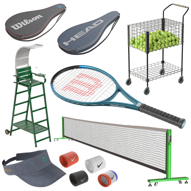 Tennis Sport Collection 3D Model .c4d .max .obj .3ds .fbx .stl .blend