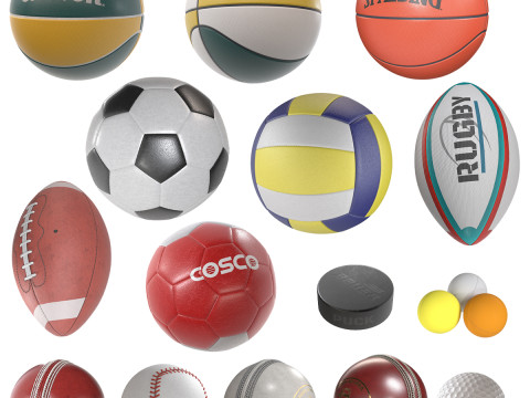 Koleksi bola v1 Model 3D