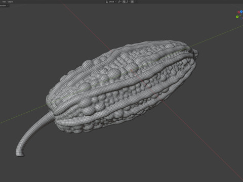 Bitter gourd v2 3D Model
