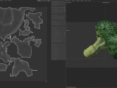 Broccoli low poly 3D Model